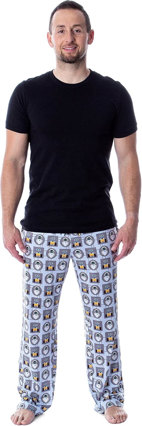 Buy Disney Mens' Wall-E Allover Cartoon Characters Loungewear Pajama ...