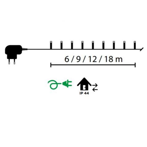 Novogodišnja rasveta svetleći niz Basic 120 LED KDT 121 | Volim svoj dom