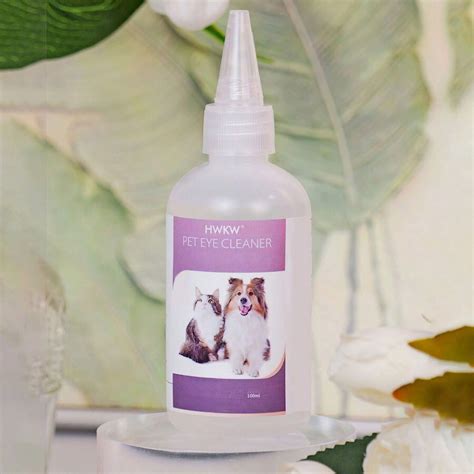 Colírio de limpeza para animais de estimação HWKW, solução para lavar ...