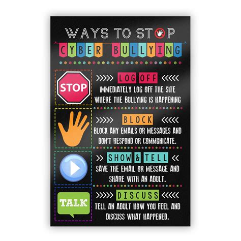 Minitowz Printable Anti Cyber Bullying Poster Computer Lab School Sign ...