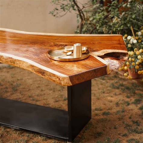 Rustic and Modern Finish Wooden Dining Table