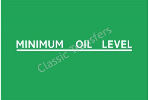 Triumph Sticker for Oiltank Minimum Oil Level f. Bantam Cub 1966 ...