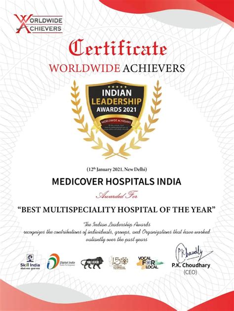 Awards and Recognitions | Medicover Hospitals India