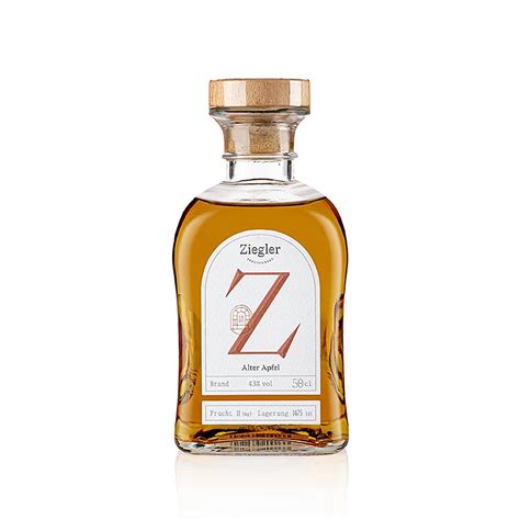 Eski elma brendi, %43 hacim, Ziegler, 500ml, Sise | GOURMET VERSAND ...