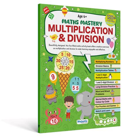 Multiplication & Division Maths Activity Book for Kids | 120+ Engaging