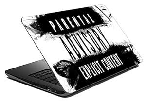 PRINT2DOOR Parental Advisory Explicit Content 3D Print Matte Laptop ...