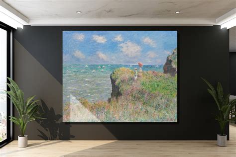 Cliff Walk at Pourville by Claude Monet, 1882 - Canvas Wrap