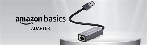 Amazon Basics USB 3.0 to RJ45 Ethernet LAN Adapter, Up to 10/100/1000 ...