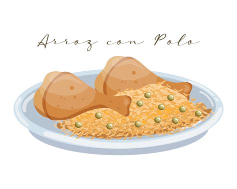 Rice with chicken, Arroz con polo, Latin American cuisine. National ...
