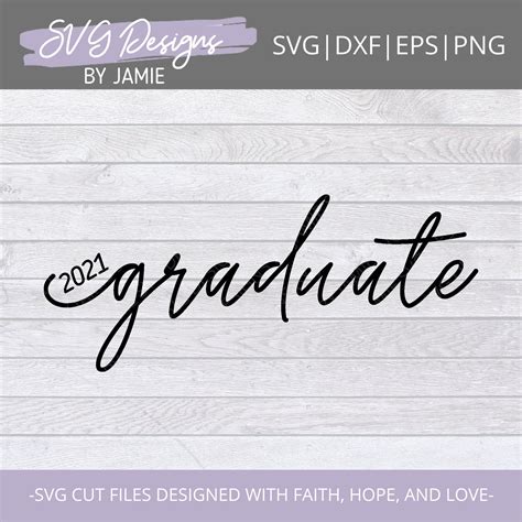 Graduation SVG Senior SVG Cursive Font SVG Graduate Svg | Etsy