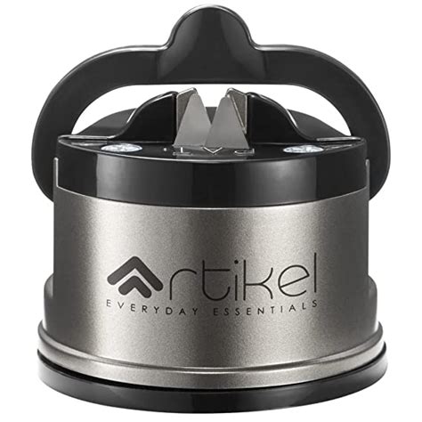 Buy ARTIKEL Manual Kitchen Knife Sharpener with Suction Grip and Steel ...