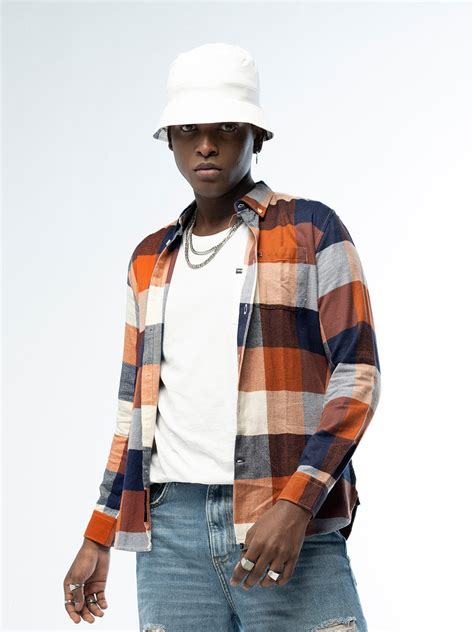 Shop Men's Multi Checked Slim Fit Shirt Online – bearhouseindia