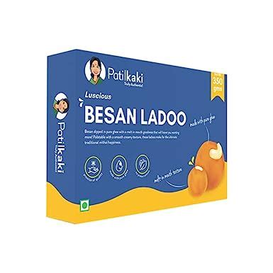 PATIL KAKI Handmade Besan Ladoo|Made With Pure Ghee|No Preservatives ...
