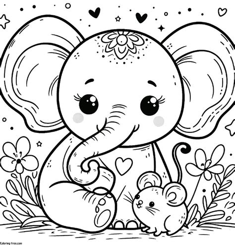 20 Elephant Coloring Pages (Free Unique Printables)