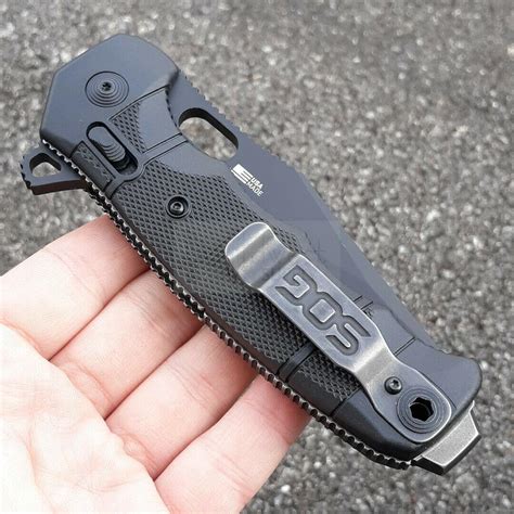 SOG Seal XR Folding Knife 3.9" S35VN Steel Blade Glass Reinforced Nylon ...