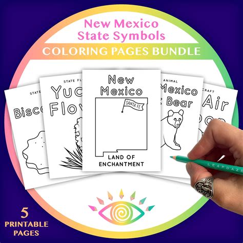 New Mexico State Symbols Coloring Pages [2025]