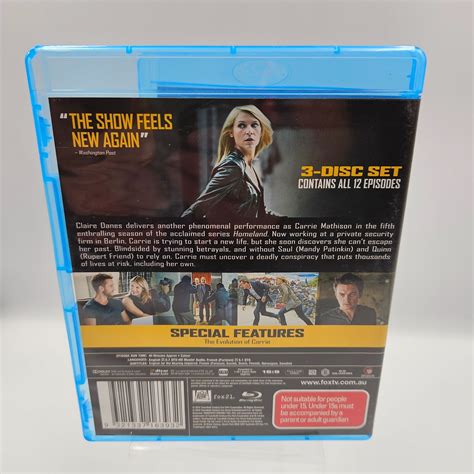 Homeland - Season 5 Blu-ray [3 Disc Set] Fifth Series Bluray FREE POST ...