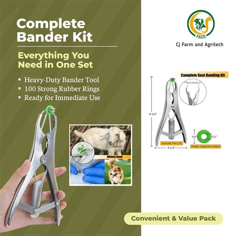 Castration Tool Kit - Heavy-Duty Bander for Farm Use – CJ farms and ...