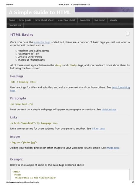 Image result for HTML User Guide