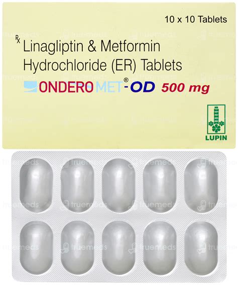 Ondero Met Od 500mg Tablet 10 - Uses, Side Effects, Dosage, Price ...
