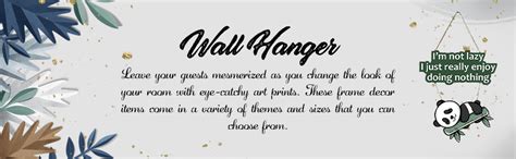 Artvibes Lazy Panda Printed Wooden Wall Hanging with Quotes for Home ...