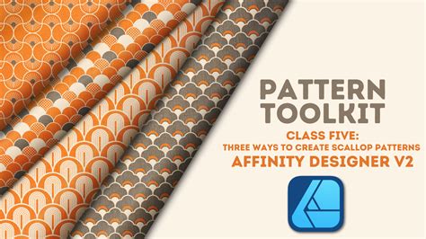 Surface Pattern Design in Affinity Designer V2 | Scallop Motifs Three ...