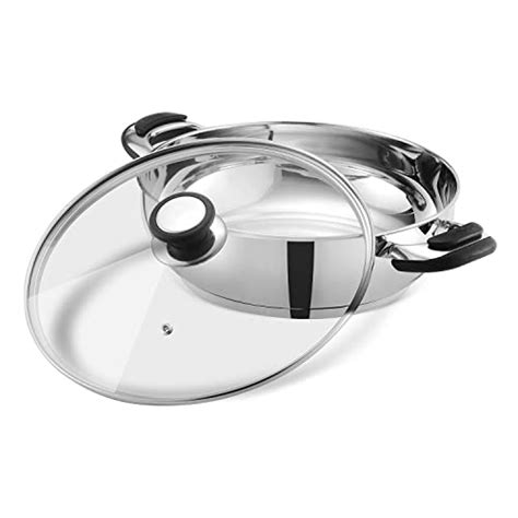 Buy Vinod Durban Stainless Steel Kadai 3.7 Litre (26 cm Diameter) with ...