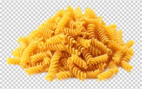Raw macaroni pasta isolated on transparent background | Premium AI ...