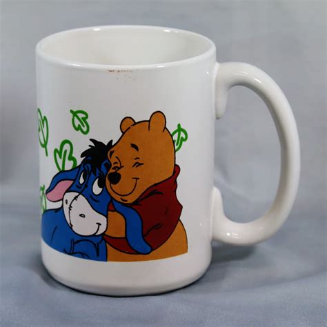 Vintage Winnie The Pooh And Friends Ladybugs Coffee Mugs