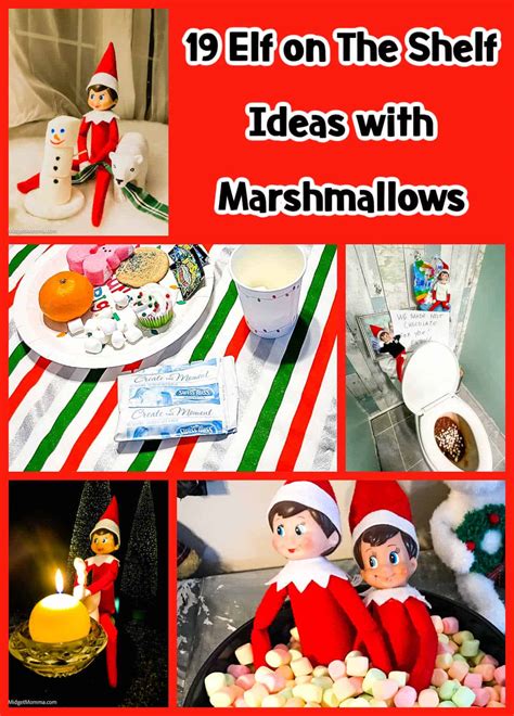 Easy Elf on the Shelf Ideas with Marshmallows • MidgetMomma