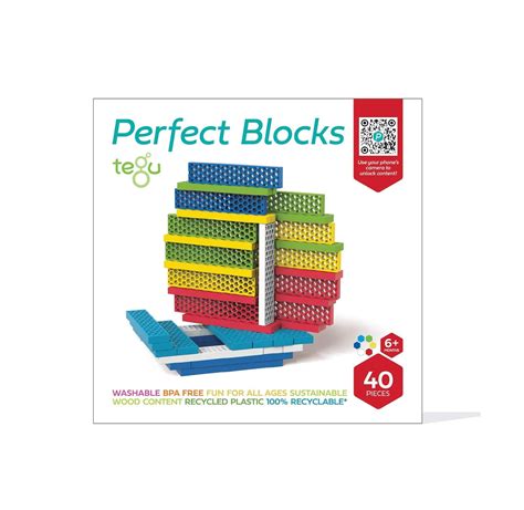 Buy Tegu 40 Piece Perfect Blocks Building Set- Amazon Exclusive ...