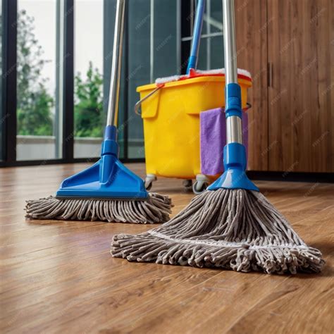 Cleaning services process and equipment hq images mops brushes bucket ...