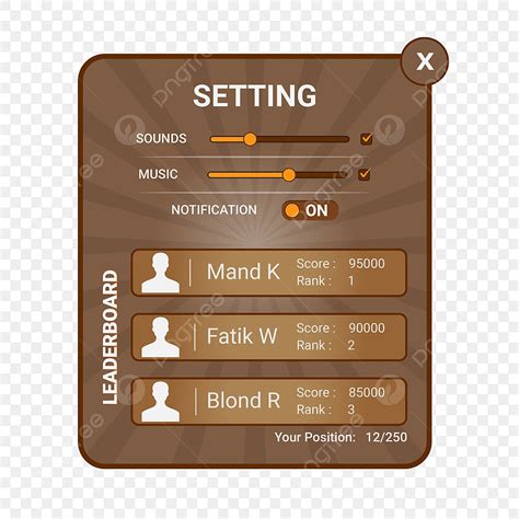 Image result for Game Tutorial Panel PNG