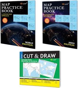 INDIA POLITICAL - MAP PRACTICE BOOK, WORLD POLITICAL - MAP PRACTICE ...