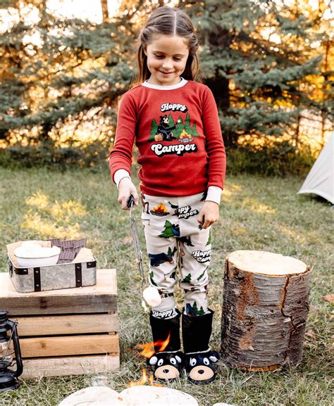 Happy Camper Kid Red PJ Set | LazyOne