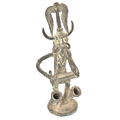 Bronze Vintage Finishing Ganesha Sitting On Seated Mushak Figurine
