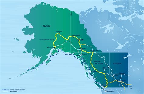 North to Alaska Maps - Gold Rush Route | Travel Alaska