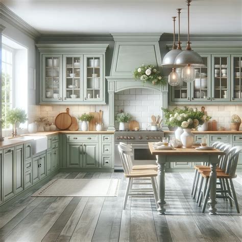 16 Chic Kitchen Cabinet Colors to Complement Gray Floors
