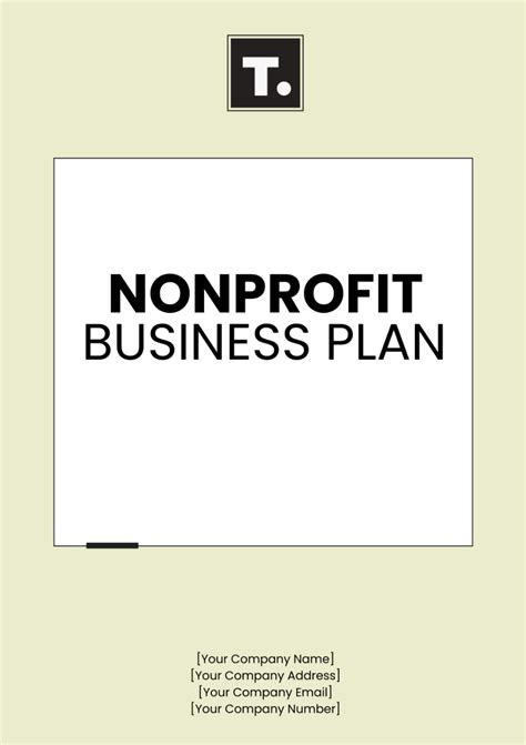 Free NonProfit Business Plan Template 的图像结果