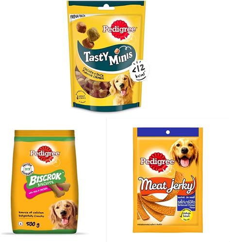 Buy Pedigree Tasty Minis Treats for Adult Dogs, Chicken & Duck Flavour ...