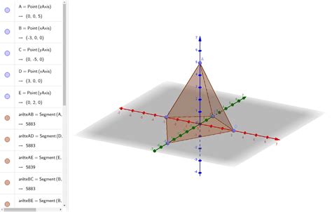 Image result for GeoGebra Pyramide