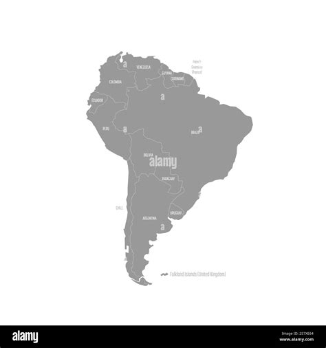 South america political map hi-res stock photography and images - Alamy