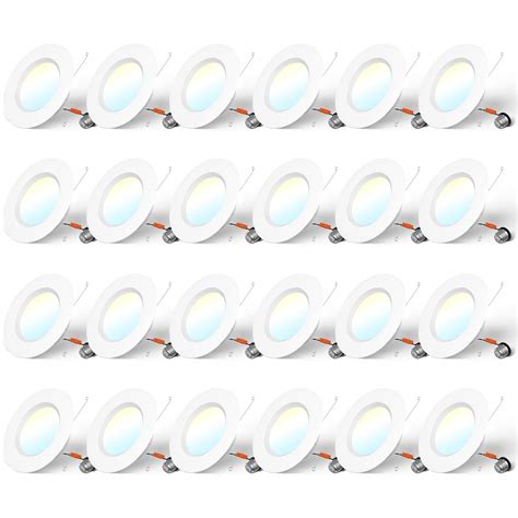 Buy Amico 24 Pack 5/6 inch 5CCT LED Recessed Lighting, Dimmable, 12.5W ...