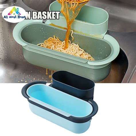Sink Drain Strainer Basket Kitchen Food Waste Leftovers Catcher ...