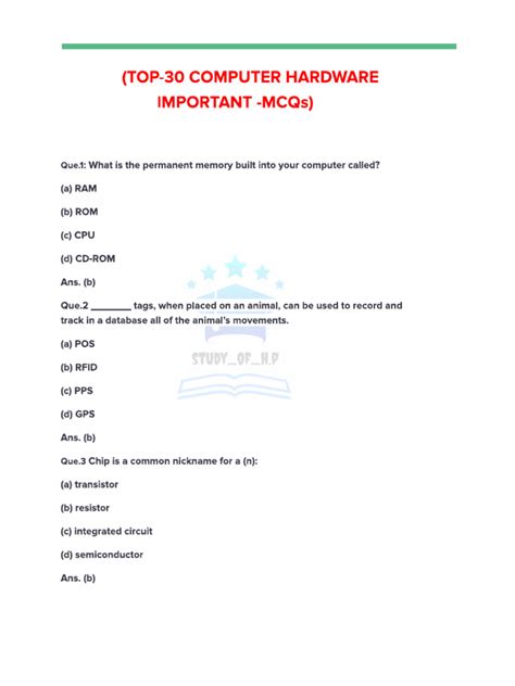 Computer Hardware Questions 的图像结果