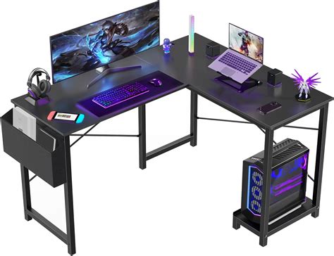 Sweetcrispy L Shaped Computer Desk - Gaming Table Corner Desk 50 Inch ...