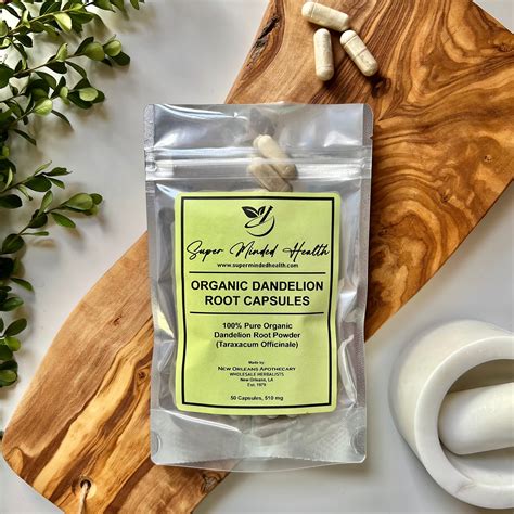 Dandelion Root Capsules | Organic | Taraxacum Officinale | 510mg | Bit ...