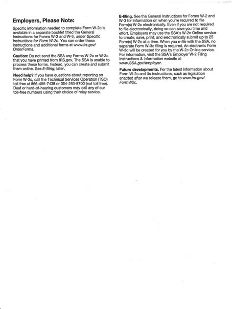 W2C Employer Instructions | PDF