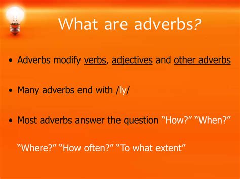 Adverbs | PPTX