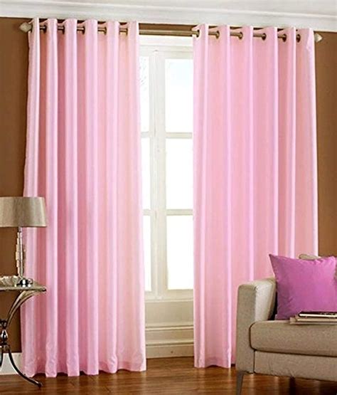 Buy Kiara Creations 1 Piece Plain Solid Semi Sheer Curtains for Window ...